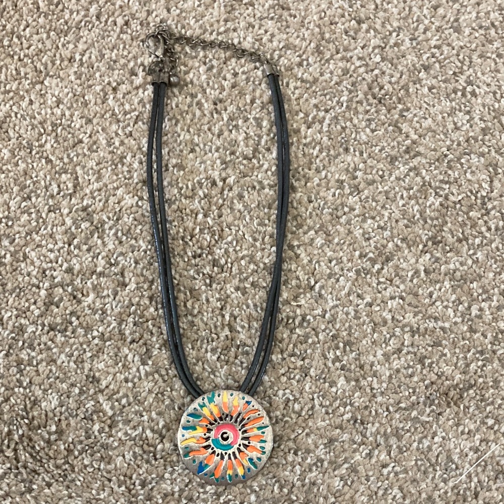 Vibrant Swirl Pendant Necklace - Picture 2 of 4